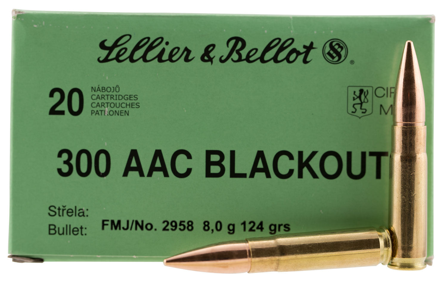 S&B SB300BLKA      300BO   124 FMJ           20/50