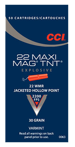 CCI 0063  22WMR      MAXI-MAG  30 TNTJHP     50/40