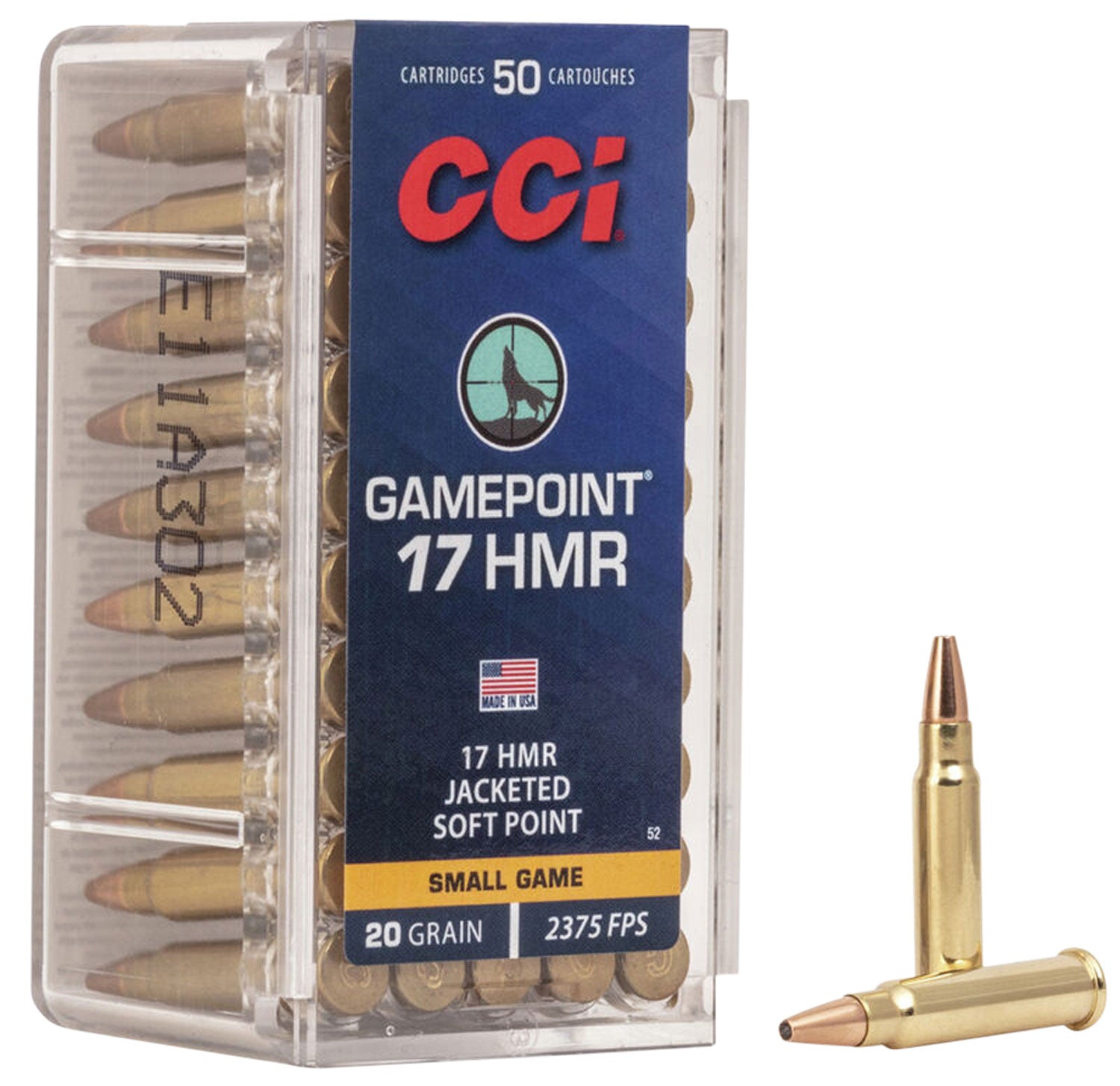 CCI 0052    17HMR              20 GAMEPNT    50/40