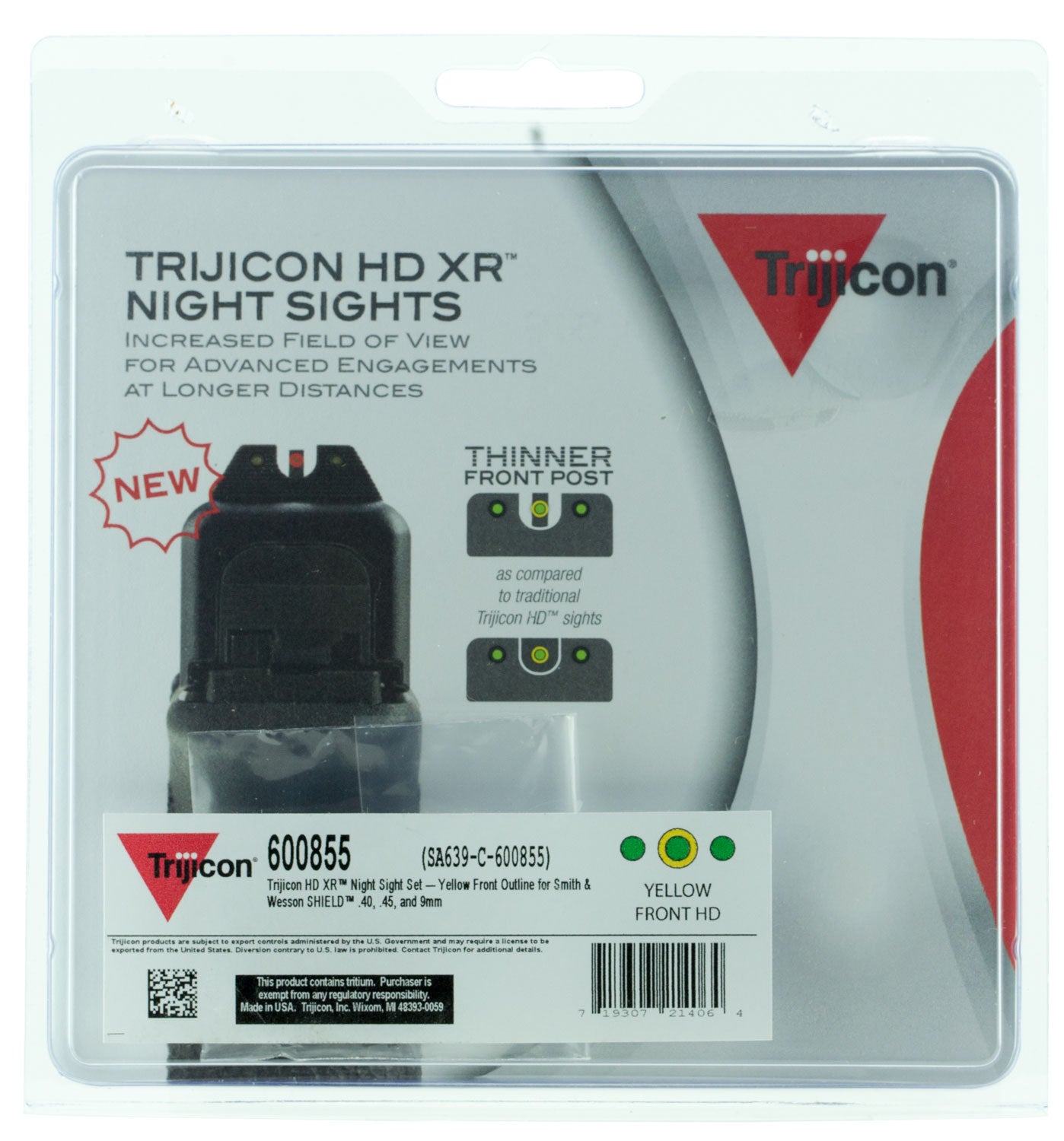 TRJ 600855  HD XR  NS S&W SHIELD   YFO
