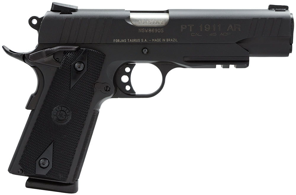TAU 1-191101-B1      1911 45 RAIL 5   2X8R     BLK