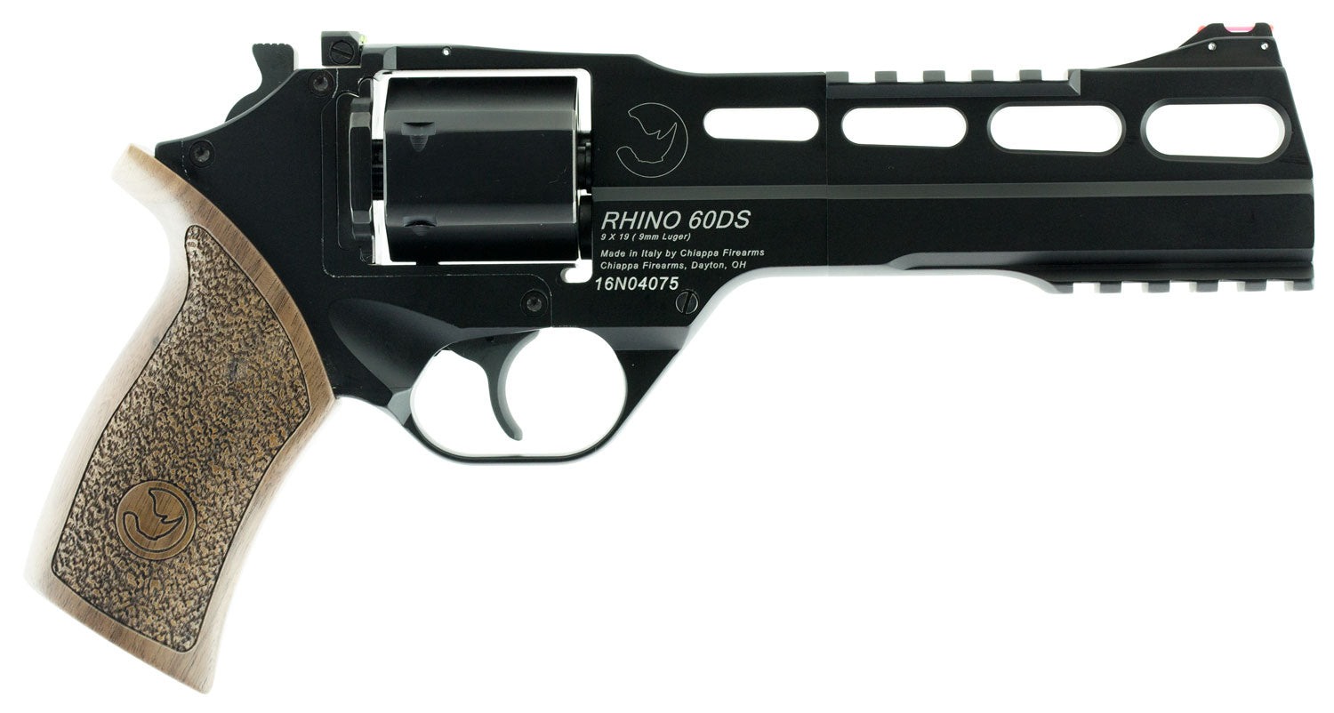 CHIA 340.167    RHINO 60DS       9MM  6    6R  BLK