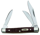CASE 00081 BROWN SYNTHETIC SMALL STOCKMAN