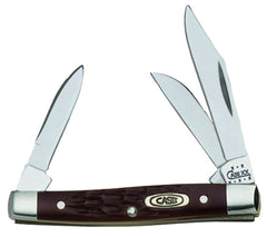 CASE 00081 BROWN SYNTHETIC SMALL STOCKMAN