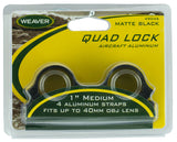 WEAV 49046  RINGS QUAD-LOCK 1IN MED MAT