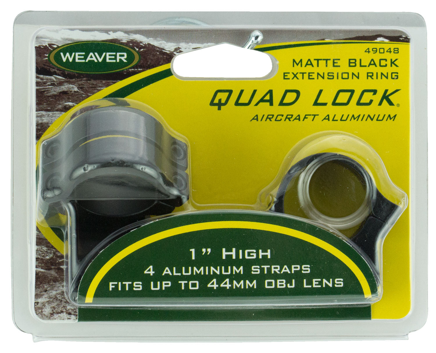 WEAV 49048  RINGS QUAD-LOCK 1IN EXT MAT