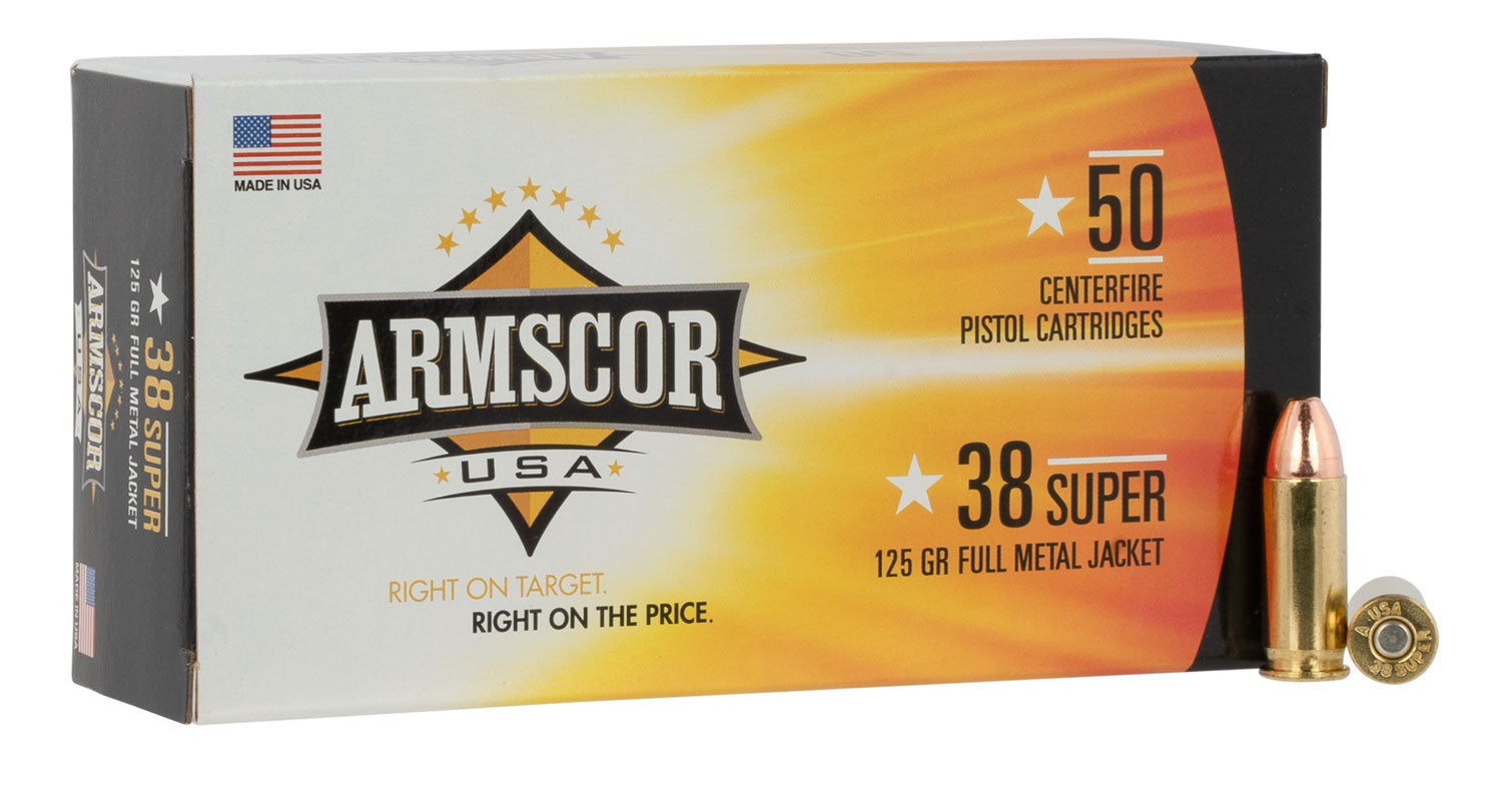 ARMS FAC38SUPER1N       38SUP  125 FMJ       50/20