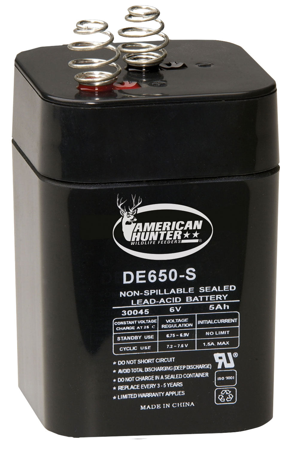 AHUNTR DE-30053  6VOLT REC LANTERN BATTRY SPRG TOP