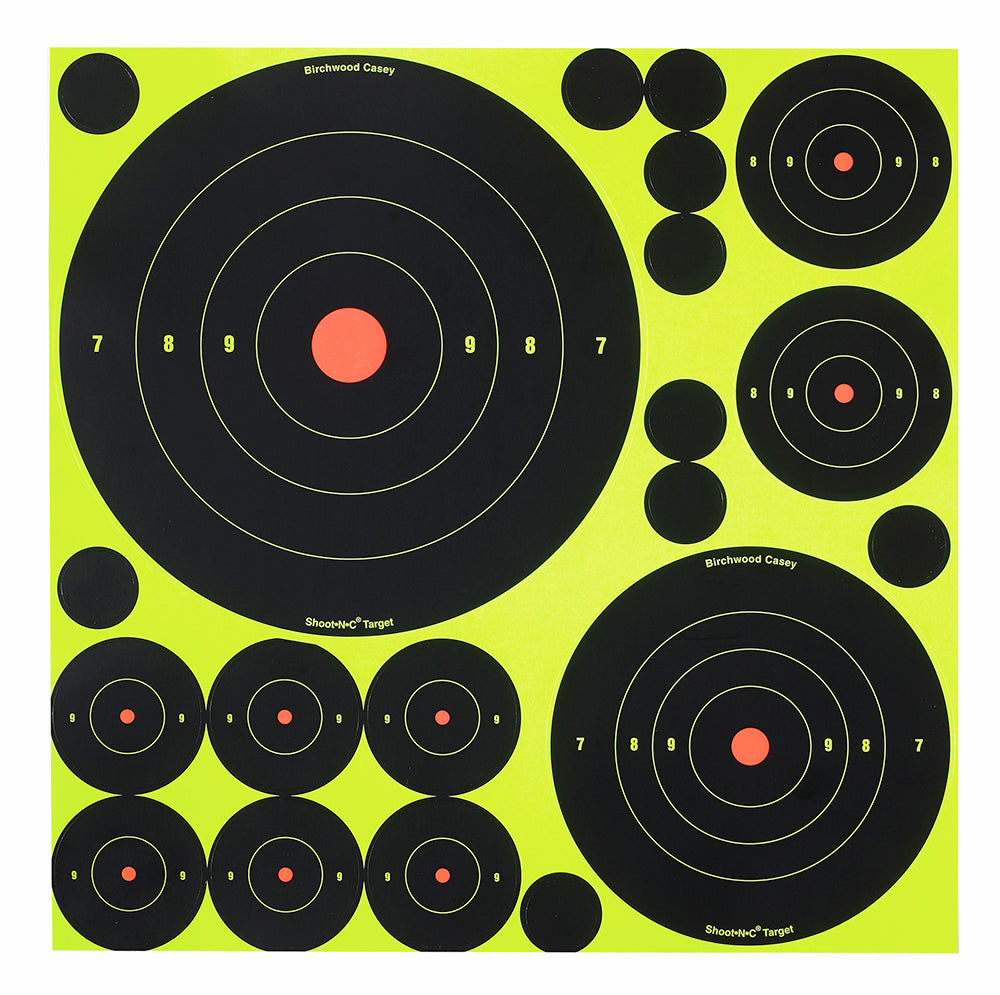 BIR 34018          SHOOT-N-C BULLSEYE VARIETY 50PK