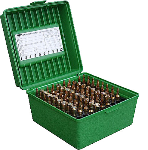 MTM R10010      100RD RIFLE BOX                GRN