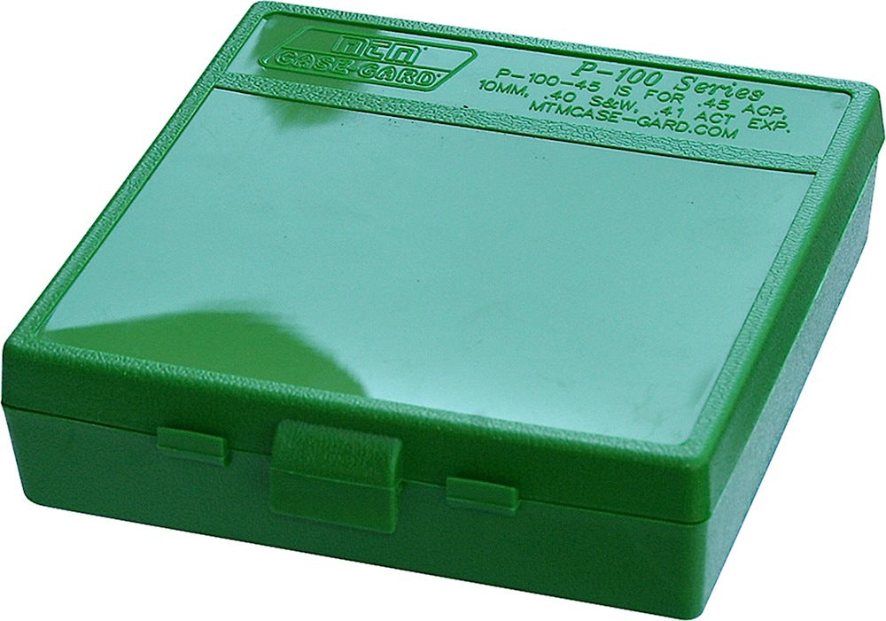 MTM P100910     100RD PSTL BOX 9MM-380         GRN
