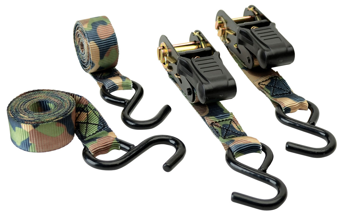 HME RS-4PK         8'RTCHT TIEDWN STRPS CAMO 4STRP