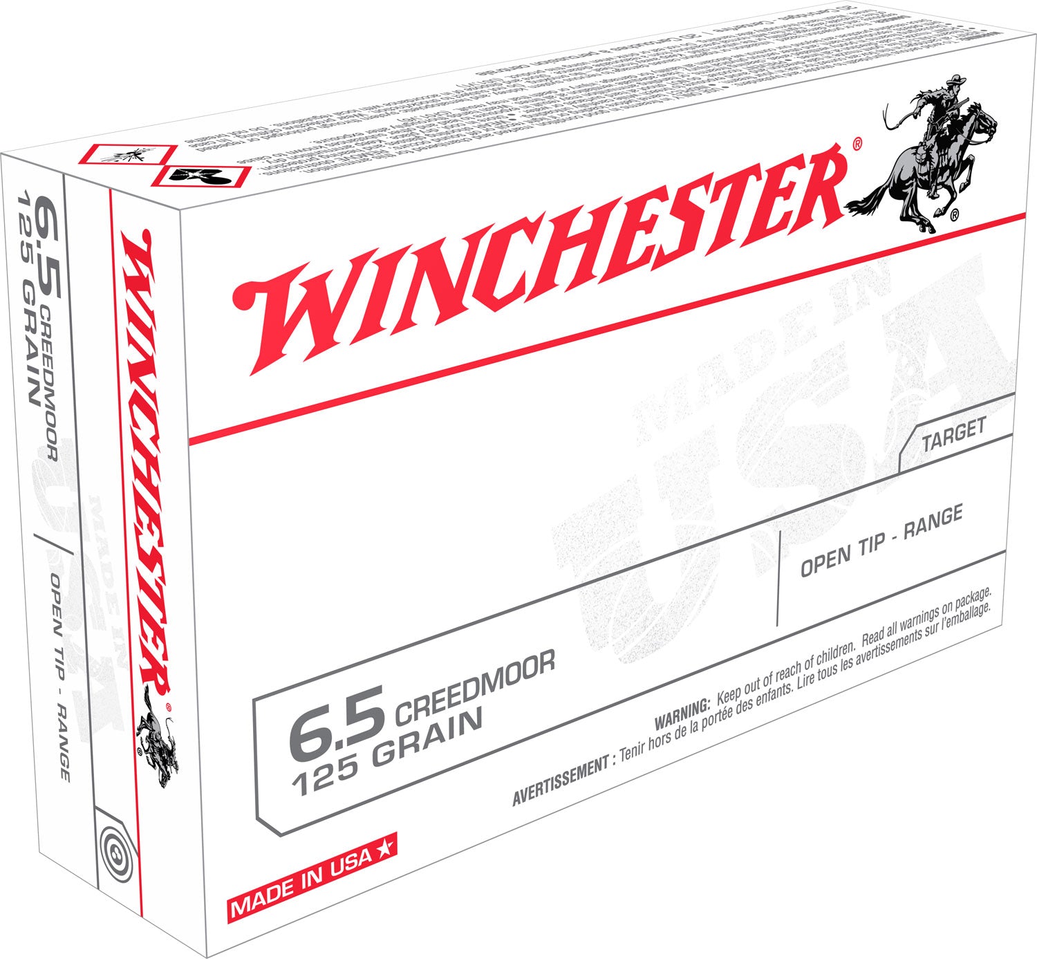 WIN USA65CM         6.5CRD  125 FMJ          20/10