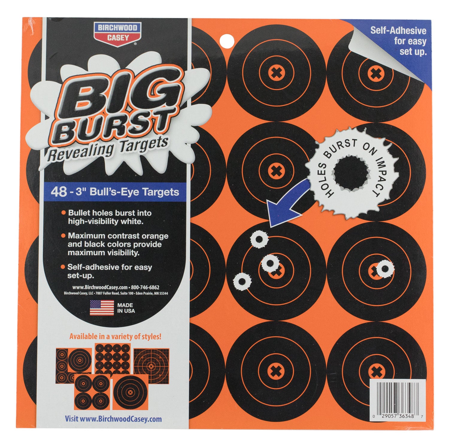 BIR 36348          BIG BURST 3"  TARGET       48PK