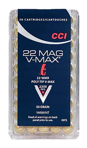 CCI 0073  22WMR                30 V-MAX      50/40