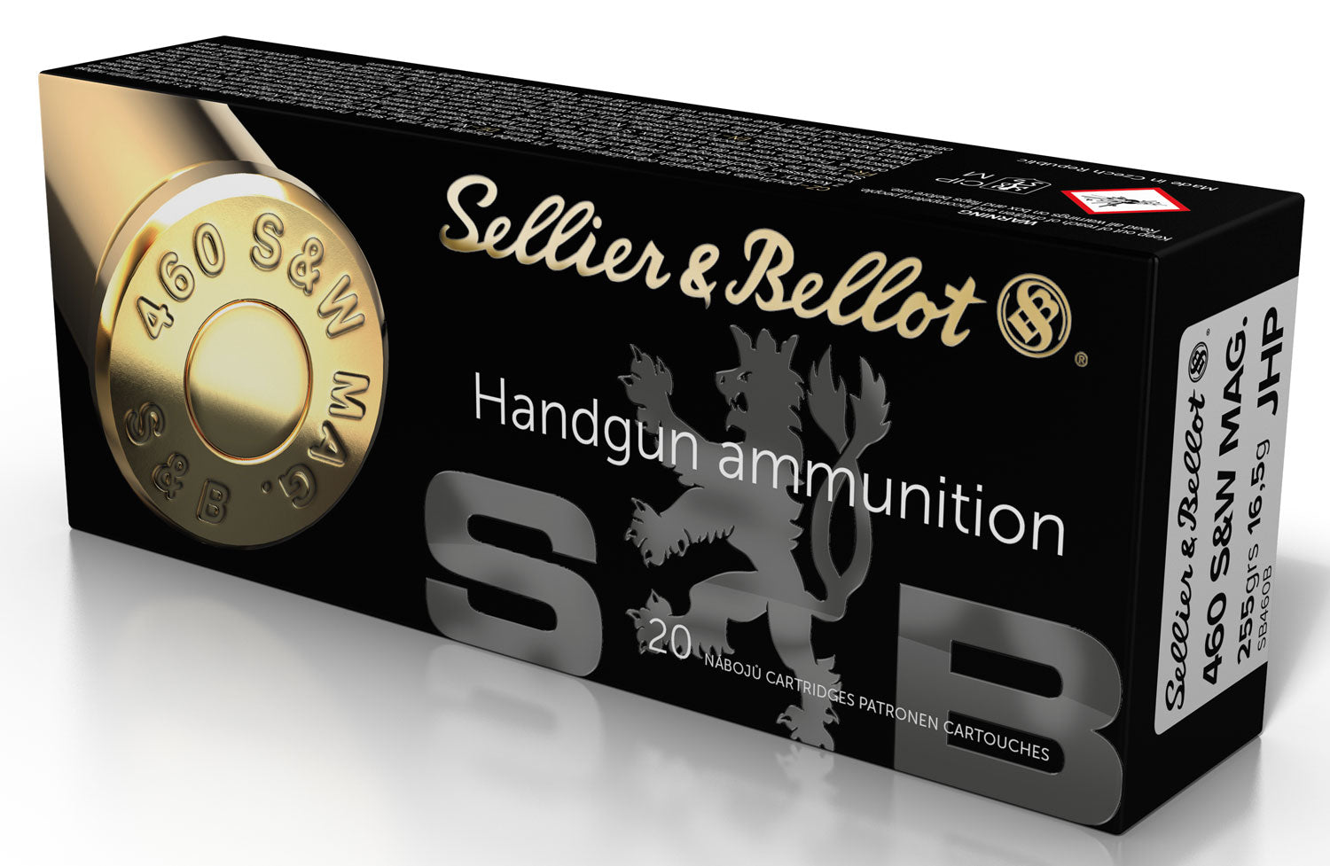 S&B SB460B         460SW   255 JHP           20/12