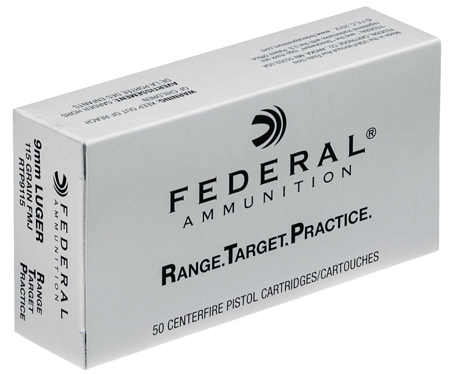 FED RTP9115      9MM       115 FMJ  RNGTRT   50/20