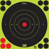 PROSHOT 8B-GREEN-6PK      8" SPLATTER BULLSEYE TRG
