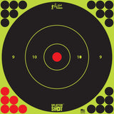 PROSHOT 12B-GREEN-5PK    12" SPLATTER BULLSEYE TRG