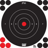 PROSHOT 8B-WHITE-6PK      8" SPLATTER BULLSEYE TRG