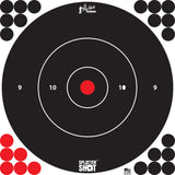 PROSHOT 12B-WHTE-5PK     12" SPLATTER BULLSEYE TRG