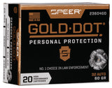 SPEER 23604GD GOLD DOT   32ACP   60 HP       20/10