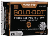 SPEER 23611GD GOLD DOT   9MM+P 124 HP SB     20/10