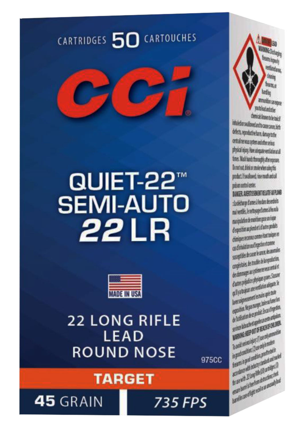CCI 975CC 22LR       QUIET     45 SP        50/100