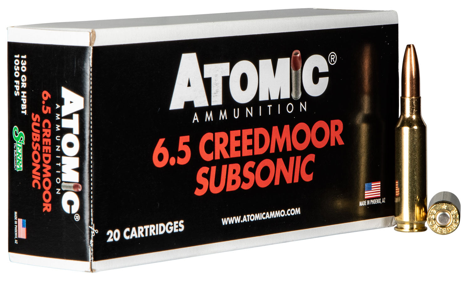 ATOMIC 00476 6.5CRD      130 SUBSONIC HPBT   20/10