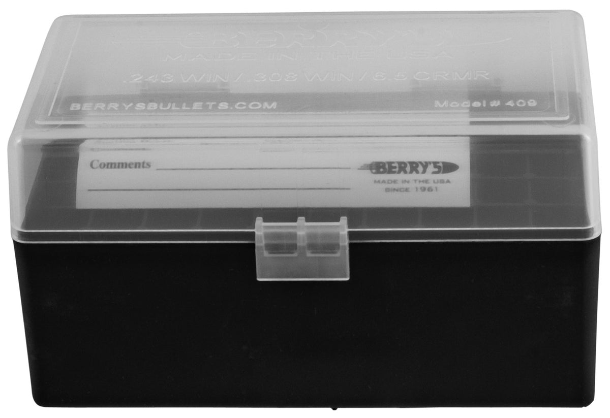 BERRYS 79314     409 AMMO BOX  243/308  50R CLR/BK