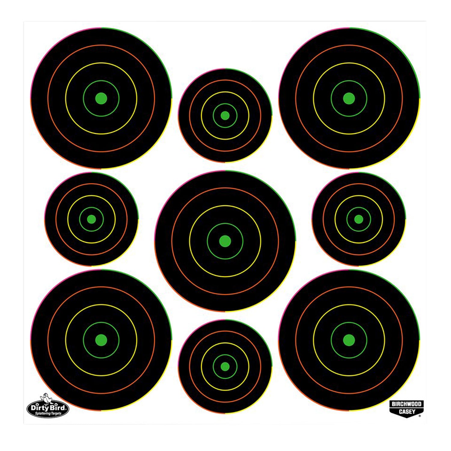 BIR 35828          DIRTYBRD 2&amp;3"BLLYE MLTCLR  20PK