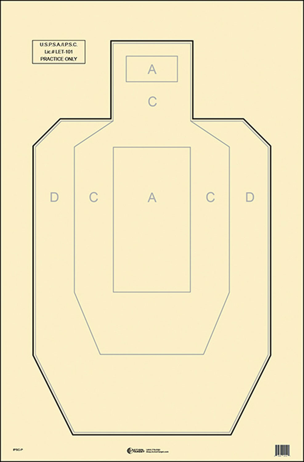 ACTION IPSC-P-100     IPSC/USPSA   TARGET    100BX