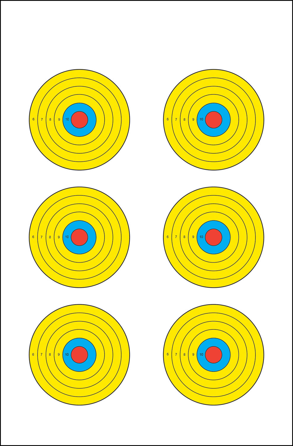 ACTION PRBE6100       VISL 6BLLSYE TARGET    100BX