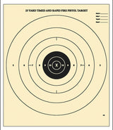 ACTION B-8-100        BULLSEYE PAPER TARGET  100BX