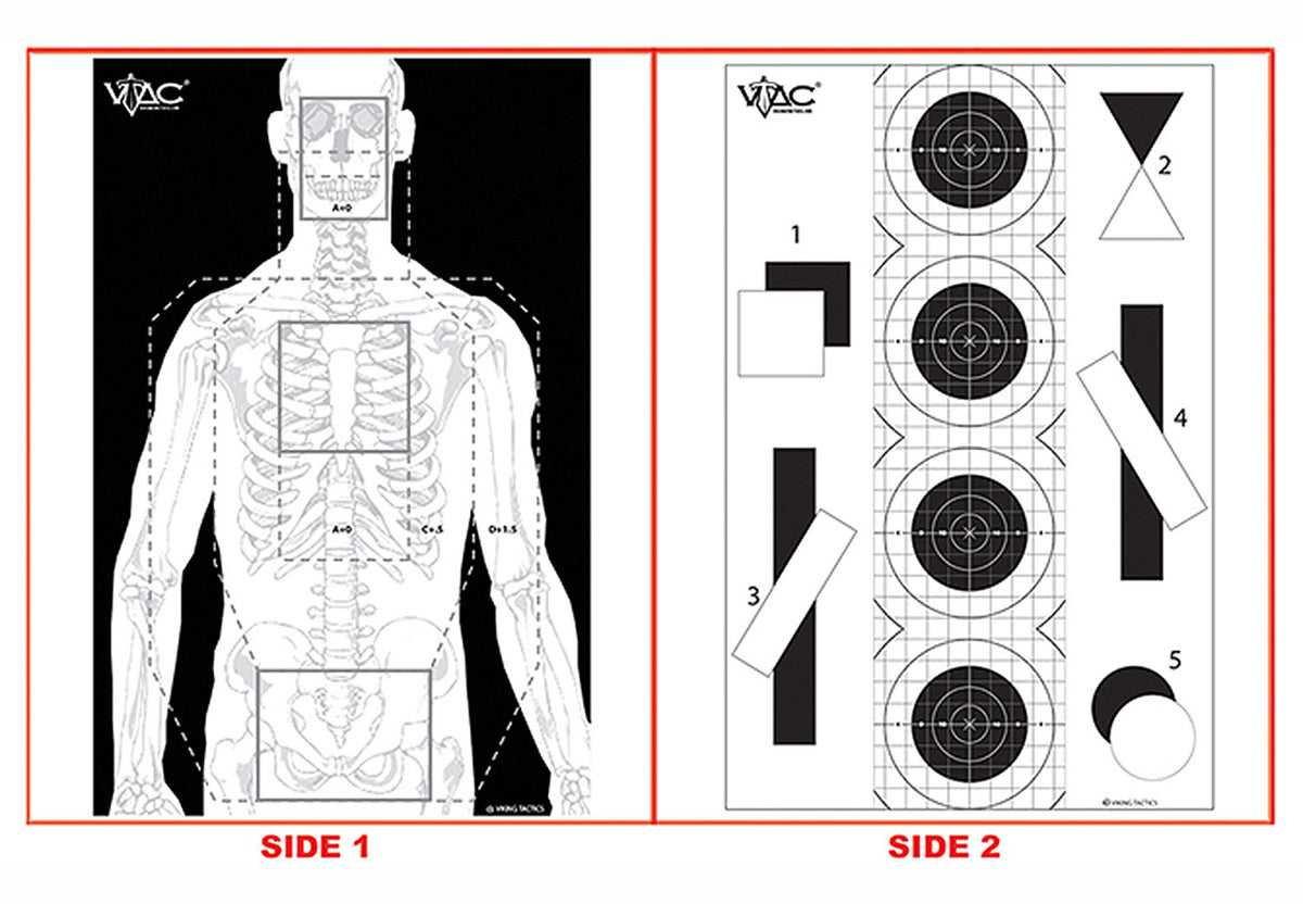 ACTION VTACP100       2SIDE TRGT TACTICL     100BX