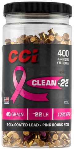 CCI 955CC 22LR    TRGT CLN PNK 40 HV *BTTLE 400/08