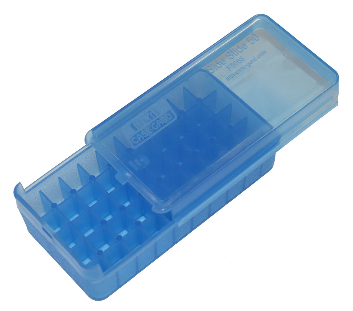 MTM P50SS4524   45  PSTL SLIDE STOP 50RD BOX  BLUE