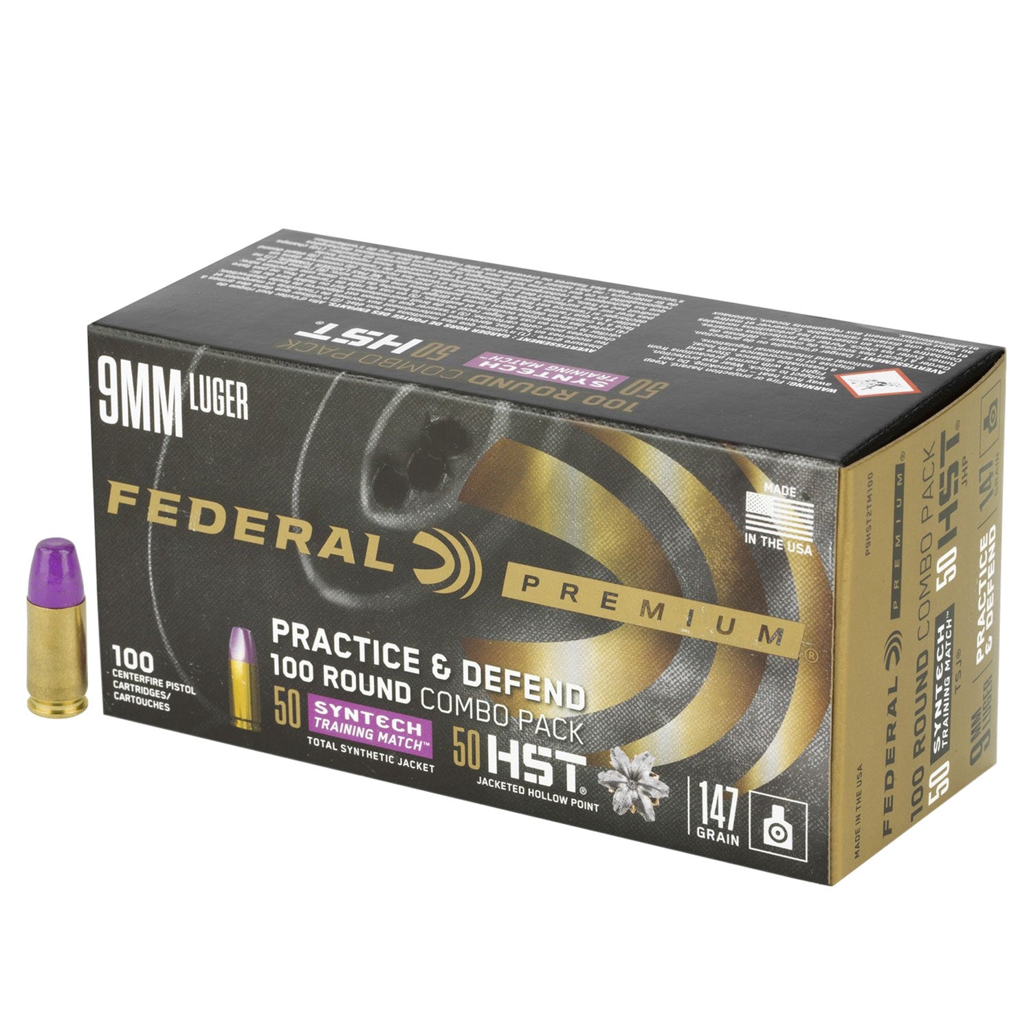 FED P9HST2TM100    9MM     147 PRCT/DFND     100/5