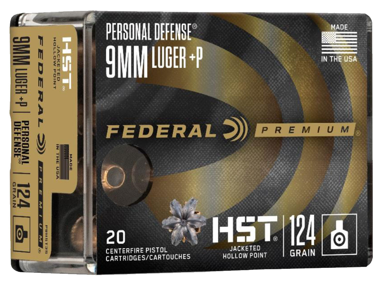 FED P9HST3S        9MML+P  124 HST JHP       20/10