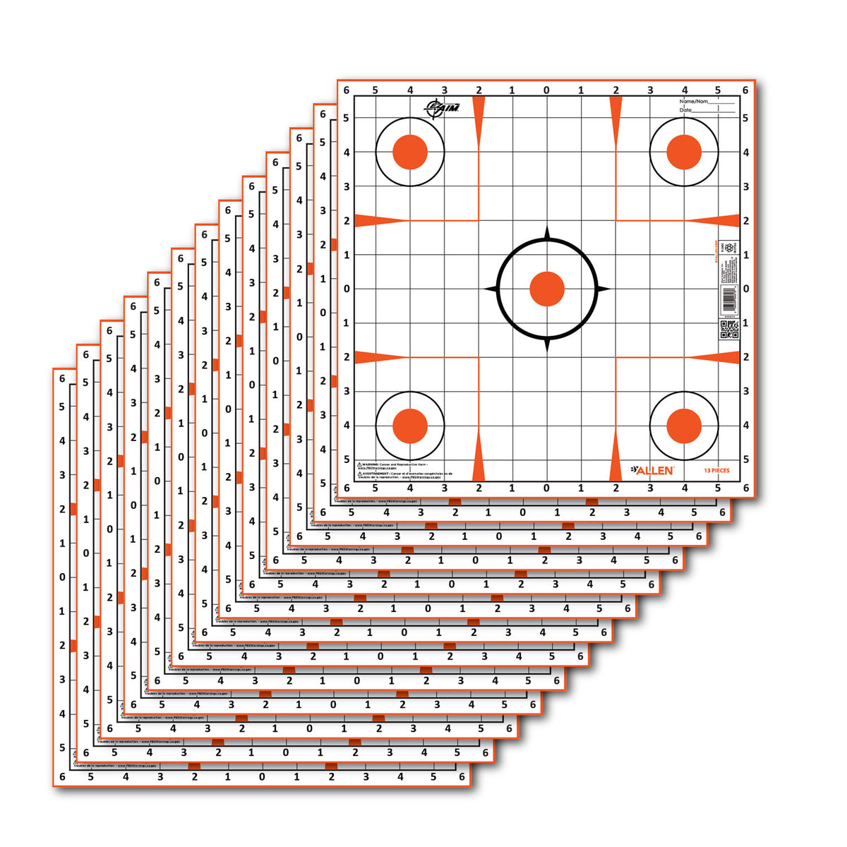 ALLEN 15333  EZAIM PAPER 12X12 SIGHTIN GRID   13PK