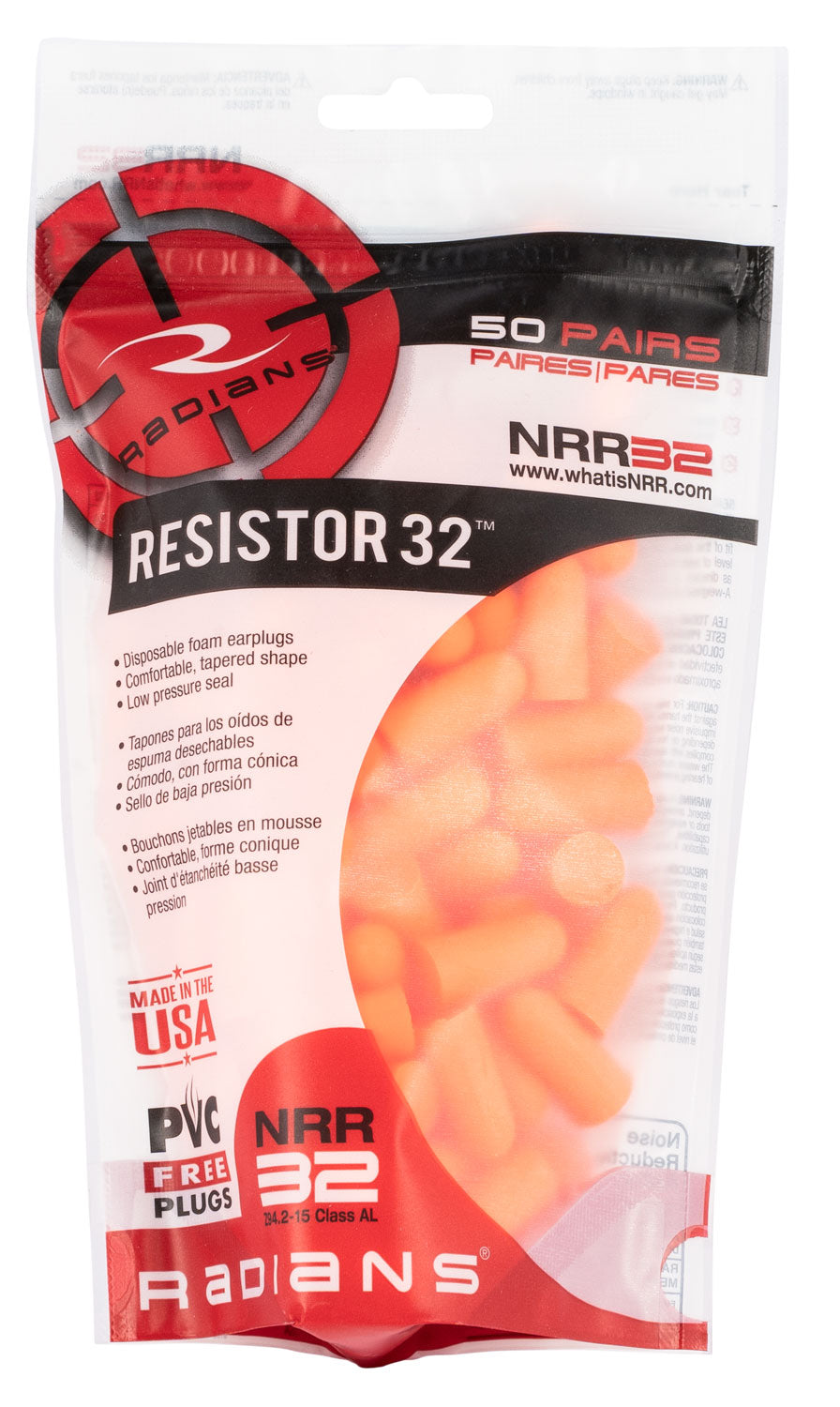 RAD FP70BG50    FOAM EARPLUGS 50