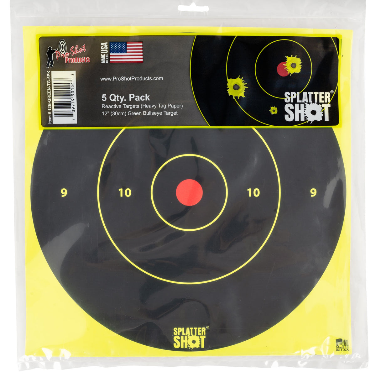 PROSHOT 12B-GREEN-TG-5PK 12