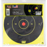 PROSHOT 12B-GREEN-TG-5PK 12" SPLATTER BULLSEYE GRN