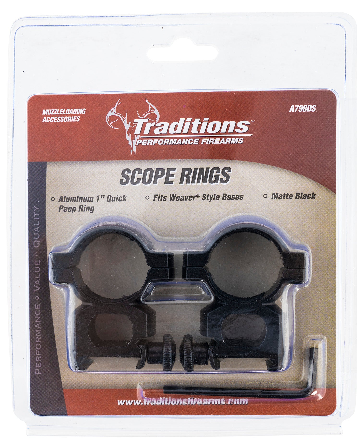 TRAD A798DS   ALUM 1IN RINGS QUICK PEEP
