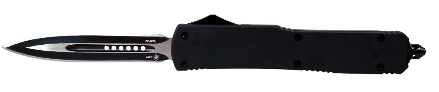 TEMP MBR131    SLIM  BLK RUBBER  DAGGER 440C BLK