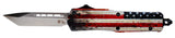 TEMP SWUS232   SML G2 WOOD US FLAG TANTO 440C SLV