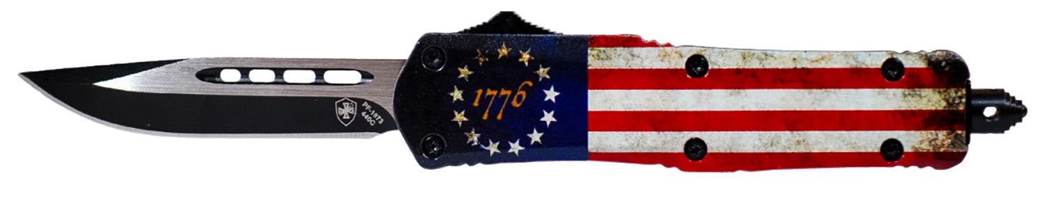 TEMP SBRF331   SML G2 BETSY ROSS FLAG DROP PT BLK
