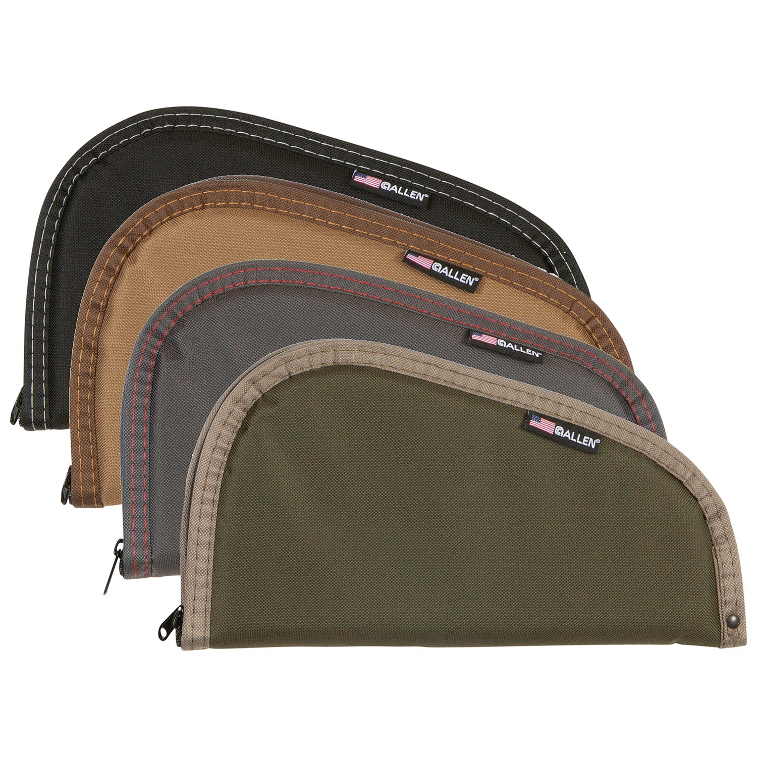 ALLEN 726    HANDGUN CASE 6 ASSORTED CS