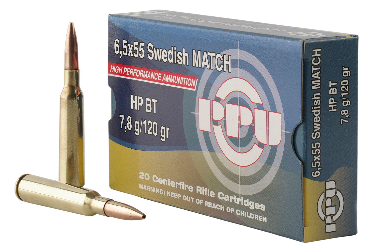 PPU PPM6        6.5X55 SWED 120 MATCH        20/10