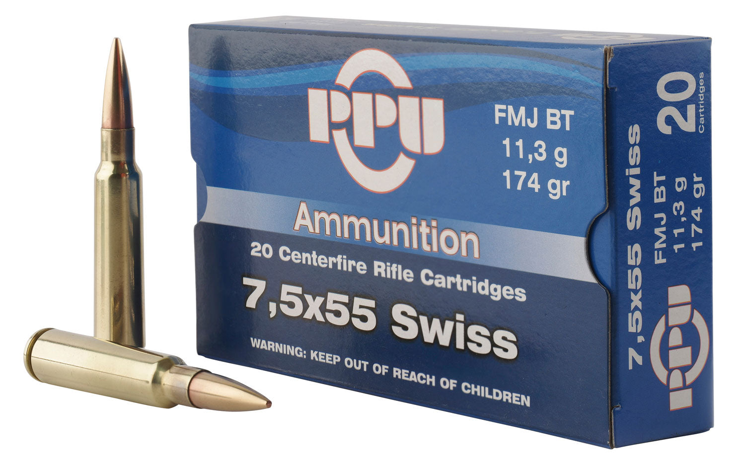 PPU PP7SF       7.5X55SWISS 174 FMJ          20/10